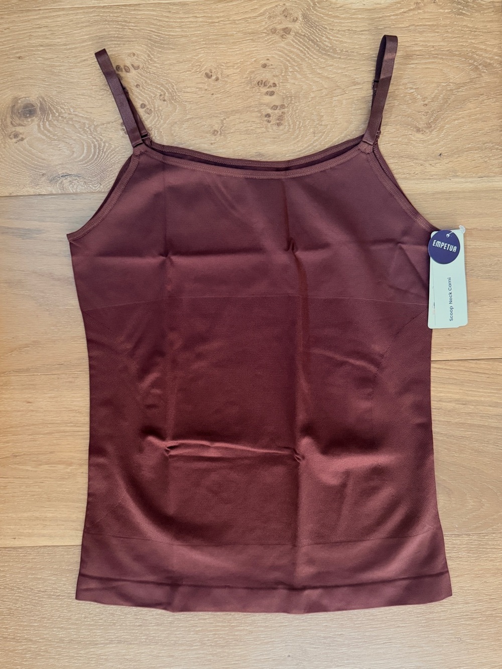 NWT Empetua Shapewear Cami Scoop Neck Brown Nude Tummy Control Womens 2XL